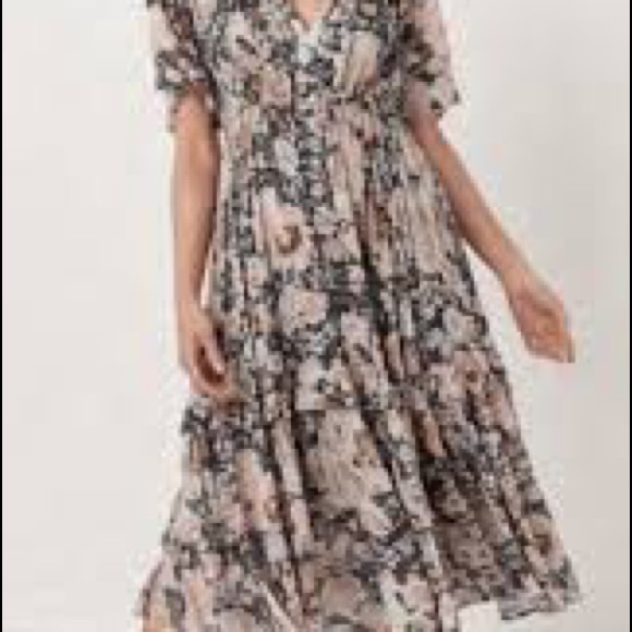 spell amethyst garden party dress